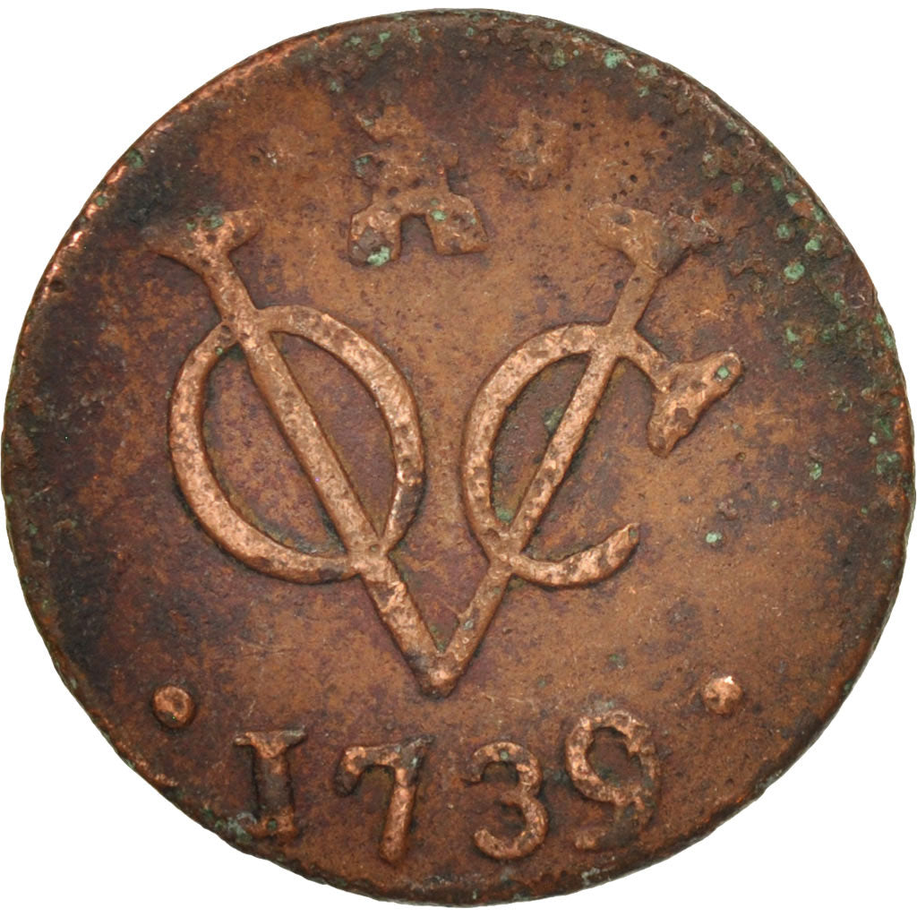 NETHERLANDS EAST INDIES, Duit, 1739, VF(20-25), Copper, KM:152.2