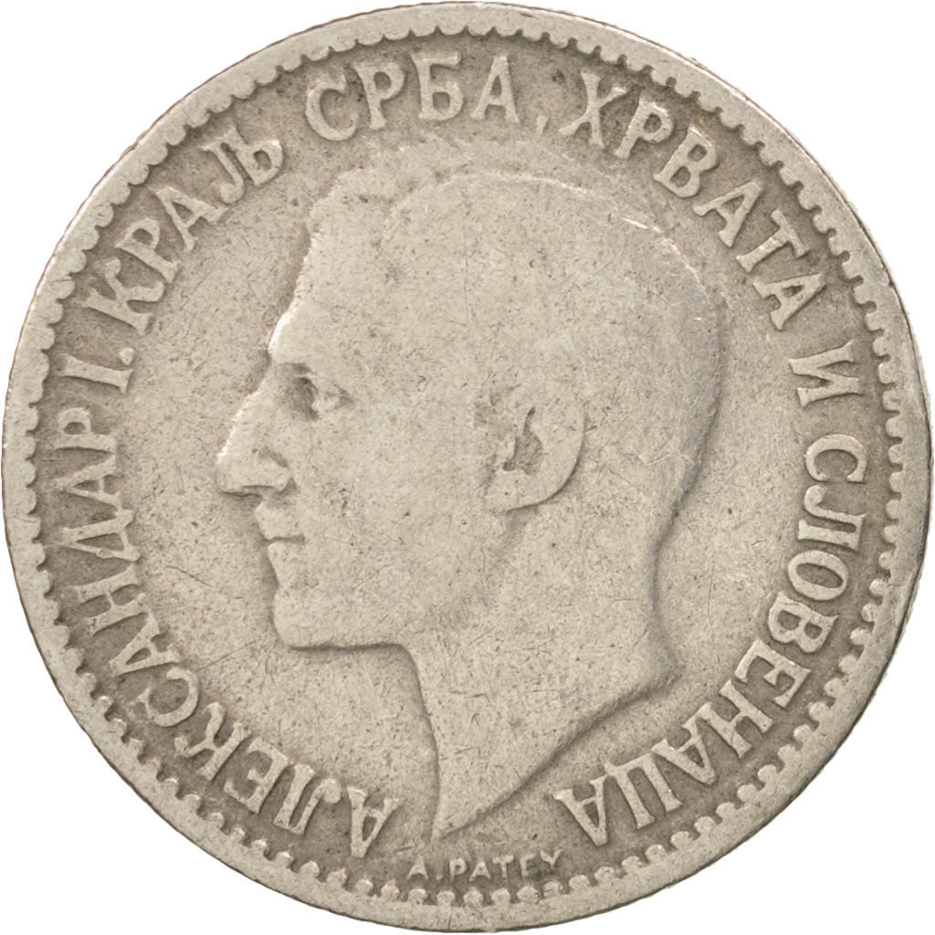 Yugoslavia, Alexander I, 50 Para, 1925, Poissy, VF(20-25), Nickel-Bronze, KM:4