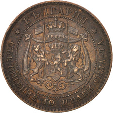 Bulgaria, Alexander  I, 2 Stotinki, 1881, EF(40-45), Bronze, KM:1