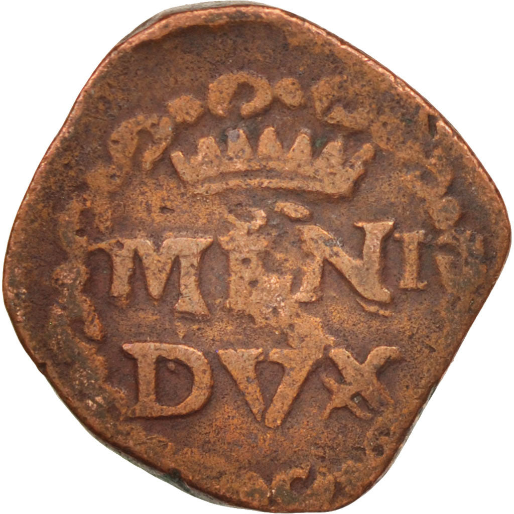 Moneda, Estados italianos, MILAN, Carlo III, Quattrino, 1707, BC+, Cobre, KM:113