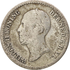 Moneda, Países Bajos, William II, 10 Cents, 1849, BC+, Plata, KM:75