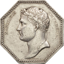 France, Napoléon, Octagonal silver token, 1806, Droz, EF(40-45), Silver