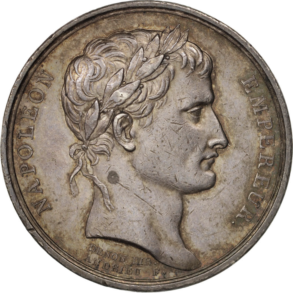 France, Medal, History, 1804, Andrieu, AU(50-53), Silver