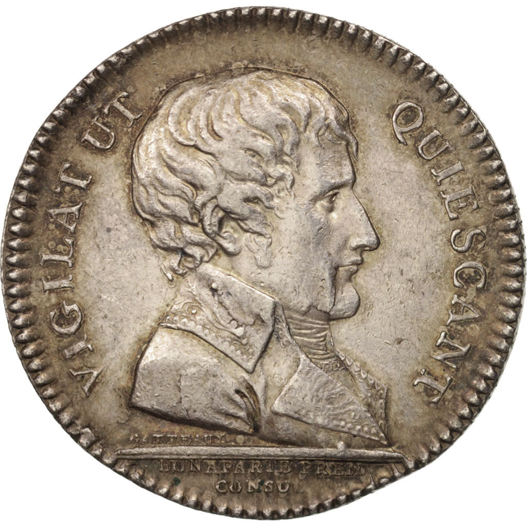 France, Jeton, Bonaparte, Préfecture de Police, 1802, Gatteaux, SUP, Argent