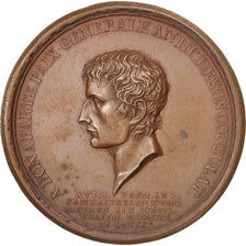 France, Napoleon, Medal, Peace with England, An X (1801), AU(55-58), Bronze