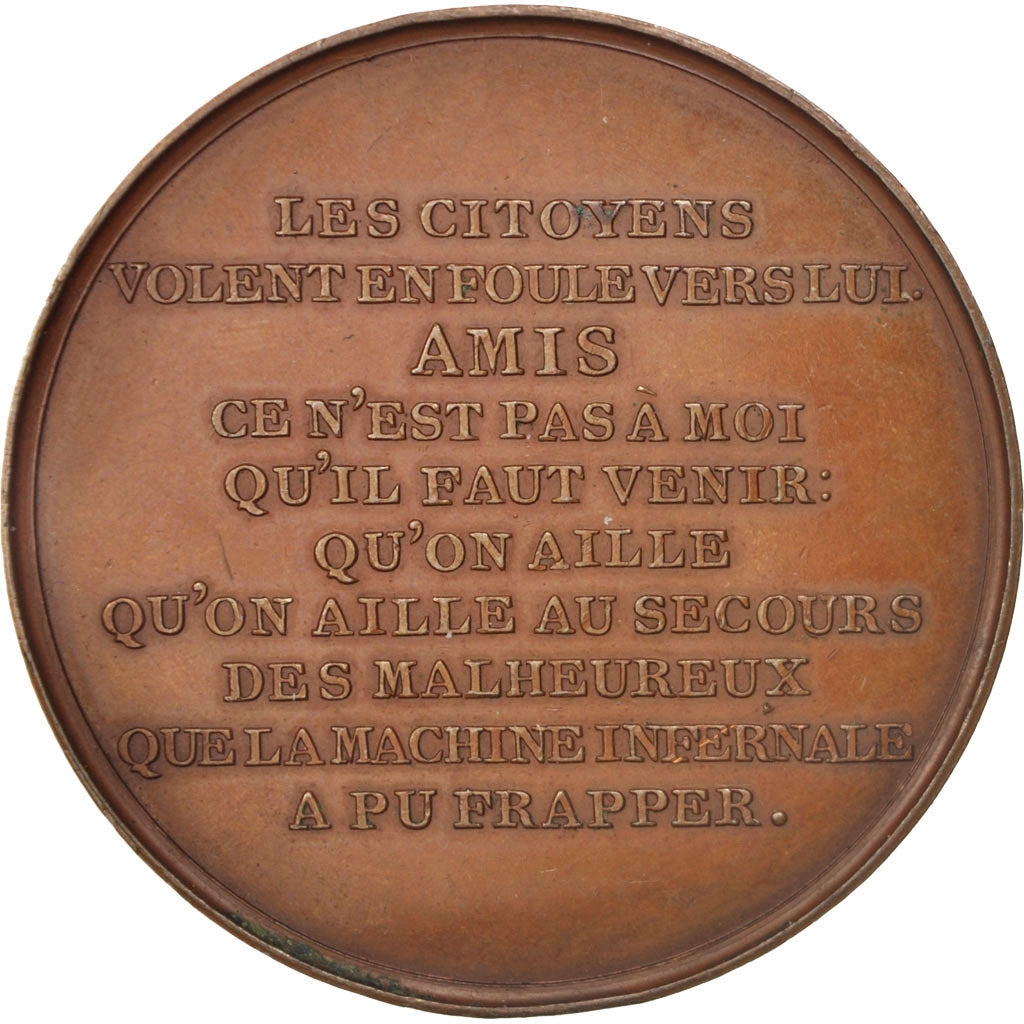 France, Medal, History, 1800, Auguste, AU(55-58), Bronze