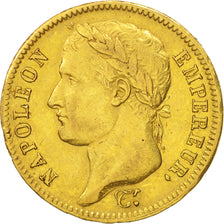 Münze, Frankreich, Napoléon I, 40 Francs, 1812, Paris, SS, Gold, KM:696.1