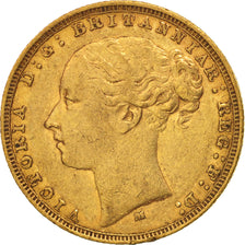 Moneda, Australia, Victoria, Sovereign, 1882, Melbourne, MBC, Oro, KM:7