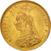Münze, Australien, Victoria, Sovereign, 1889, Sydney, SS+, Gold, KM:10