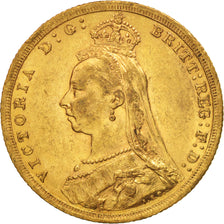 Moneda, Australia, Victoria, Sovereign, 1889, Sydney, MBC+, Oro, KM:10