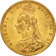 Coin, Australia, Victoria, Sovereign, 1889, Sydney, AU(50-53), Gold, KM:10