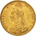 Moneda, Australia, Victoria, Sovereign, 1891, Melbourne, MBC, Oro, KM:10