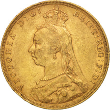 Monnaie, Grande-Bretagne, Victoria, Sovereign, 1892, TTB, Or, KM:767