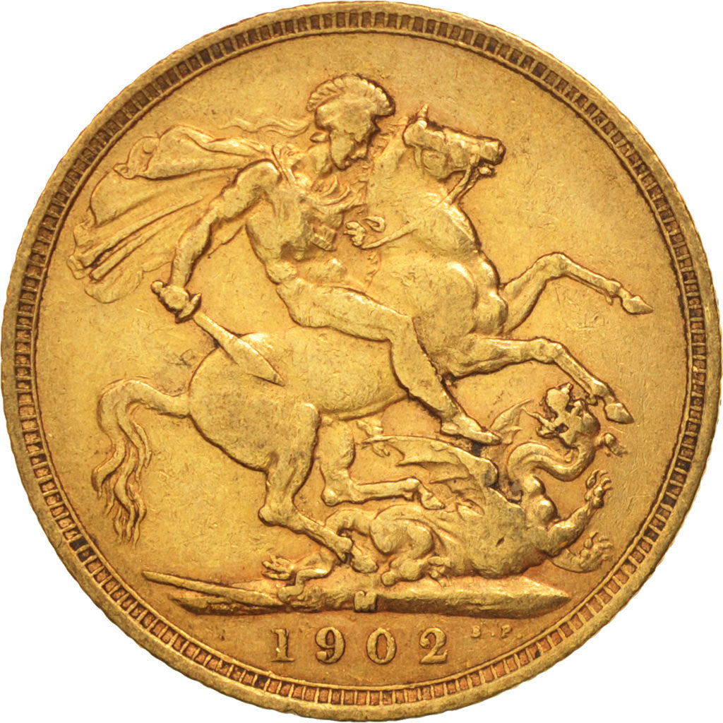 Monnaie, Australie, Edward VII, Sovereign, 1902, Melbourne, TTB, Or, KM:15