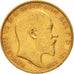 Moneda, Gran Bretaña, Edward VII, Sovereign, 1903, MBC, Oro, KM:805