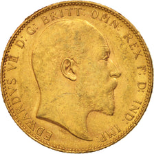 Coin, Australia, Edward VII, Sovereign, 1904, Perth, AU(50-53), Gold, KM:15