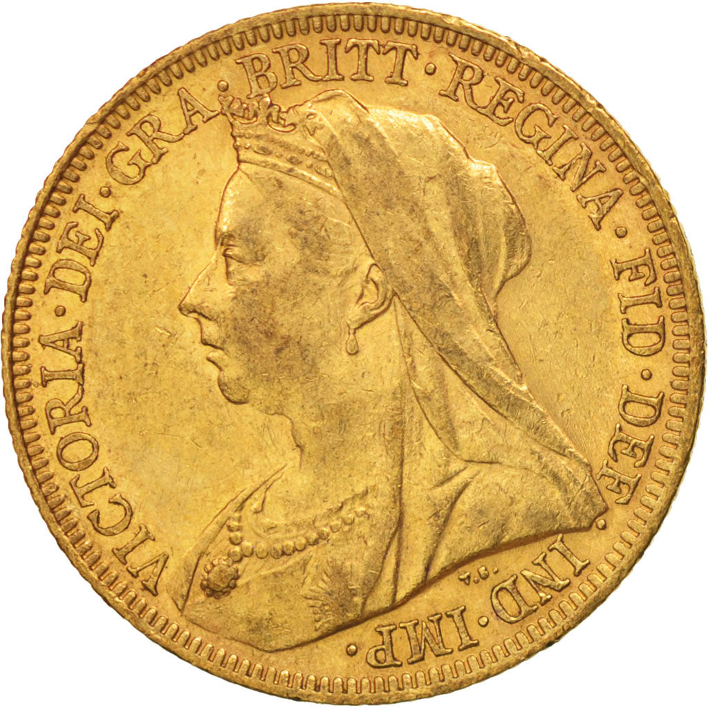 Coin, Australia, Victoria, Sovereign, 1894, Sydney, AU(50-53), Gold, KM:13