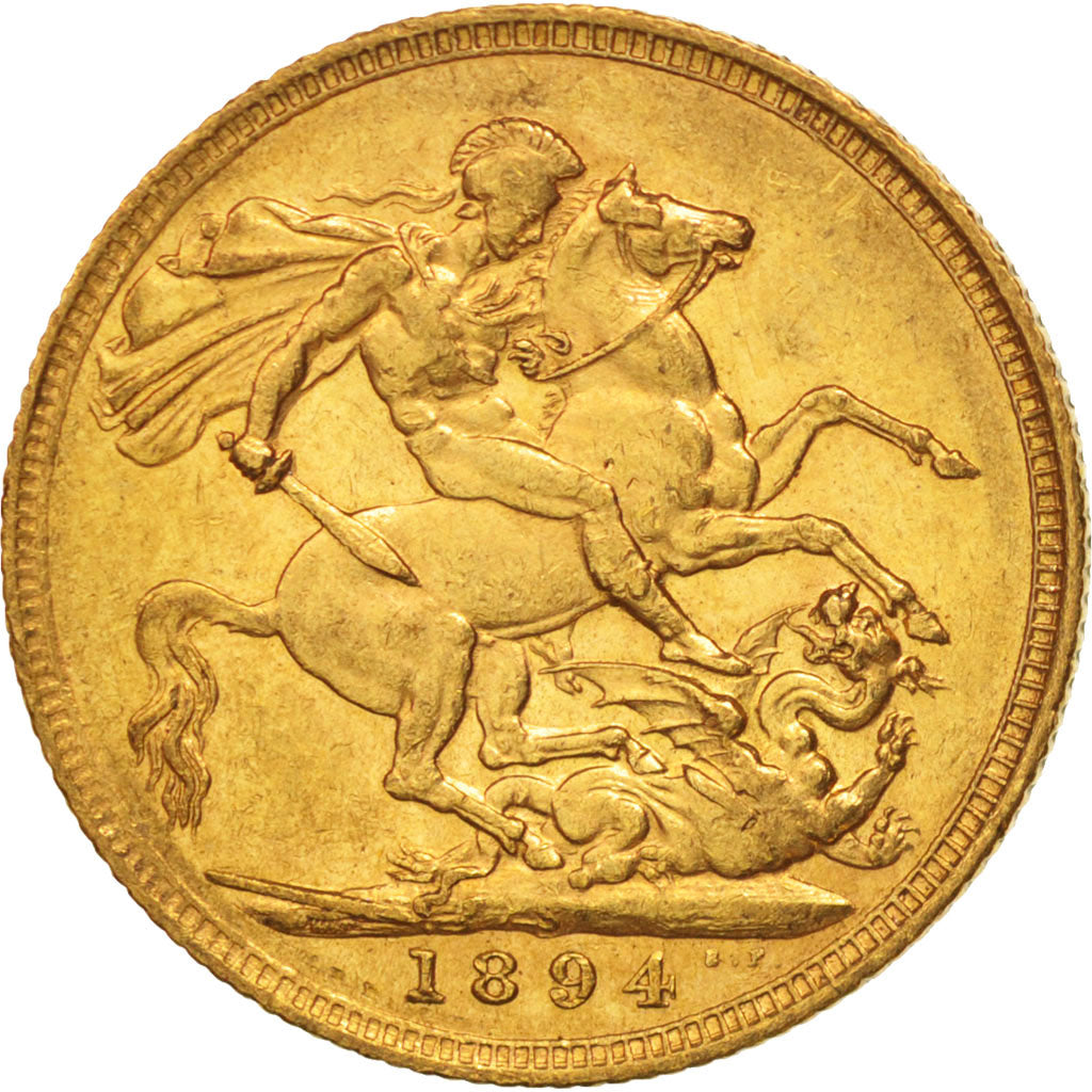 Coin, Australia, Victoria, Sovereign, 1894, Sydney, AU(50-53), Gold, KM:13