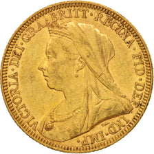 Münze, Australien, Victoria, Sovereign, 1894, Melbourne, SS+, Gold, KM:13