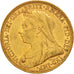 Moneda, Australia, Victoria, Sovereign, 1894, Melbourne, MBC+, Oro, KM:13