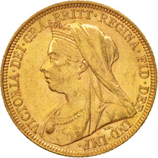 Australia, Victoria, Sovereign, 1896, Melbourne, AU(50-53), Gold, KM:13