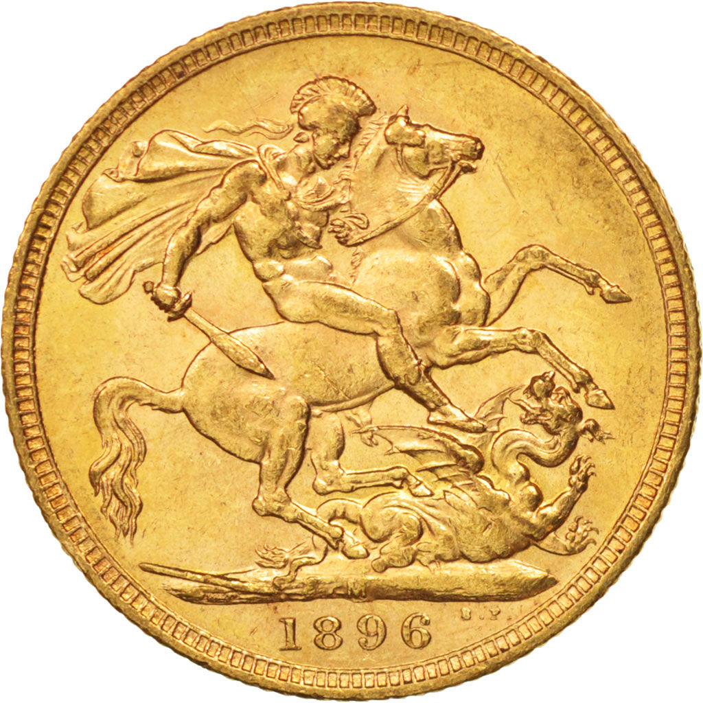 Australia, Victoria, Sovereign, 1896, Melbourne, AU(50-53), Gold, KM:13