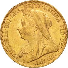 Coin, Great Britain, Victoria, Sovereign, 1898, AU(50-53), Gold, KM:785