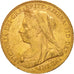 Coin, Great Britain, Victoria, Sovereign, 1900, AU(50-53), Gold, KM:785