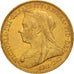 Coin, Australia, Victoria, Sovereign, 1900, Sydney, EF(40-45), Gold, KM:13