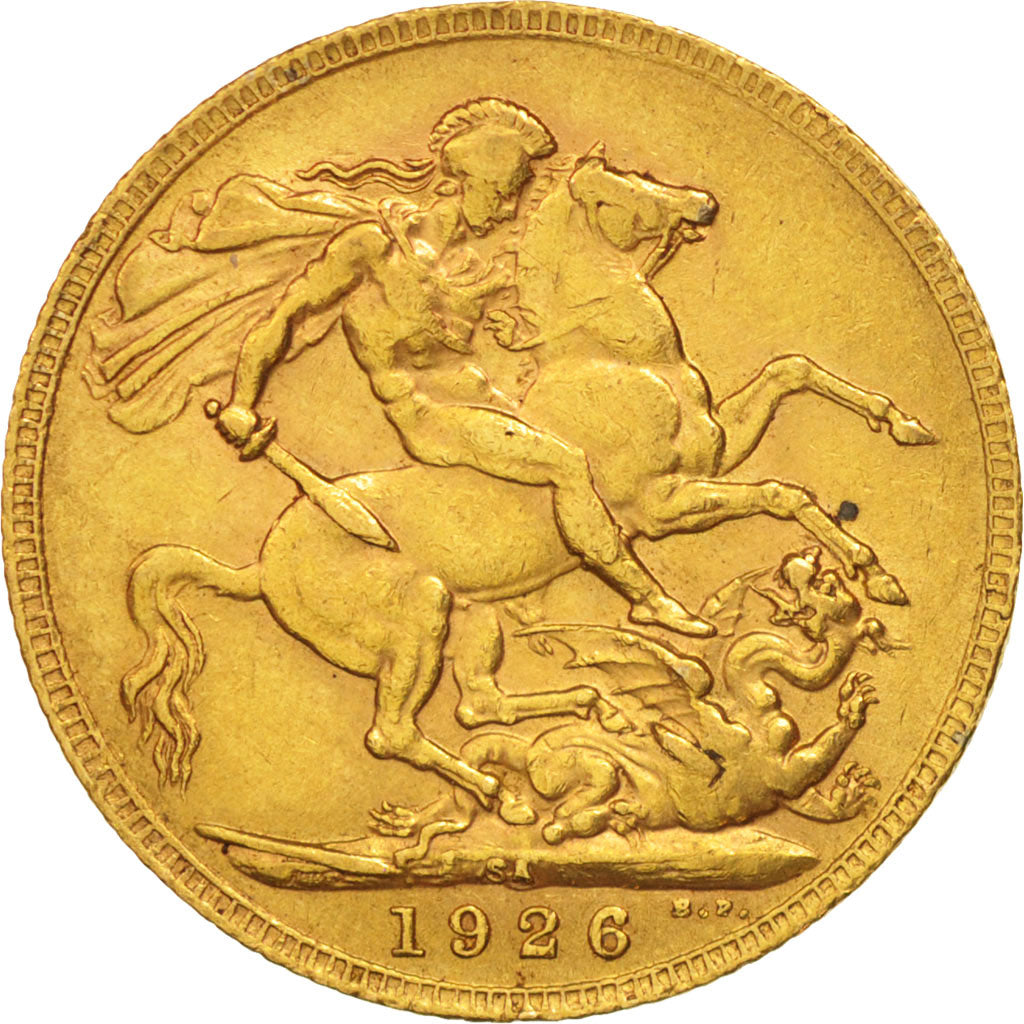 Monnaie, Afrique du Sud, George V, Sovereign, 1926, TTB+, Or, KM:21
