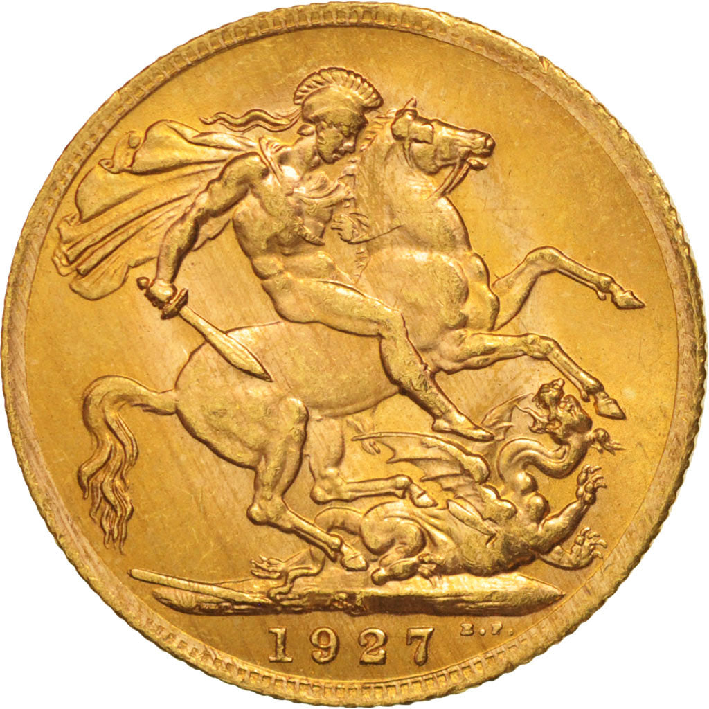 Münze, Südafrika, George V, Sovereign, 1927, VZ+, Gold, KM:21