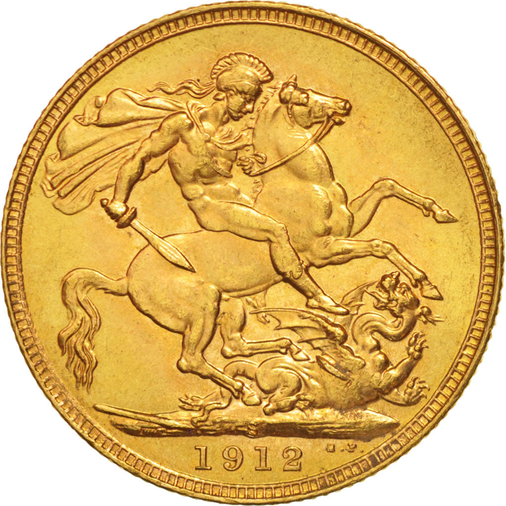 Monnaie, Australie, George V, Sovereign, 1912, Sydney, FDC, Or, KM:29