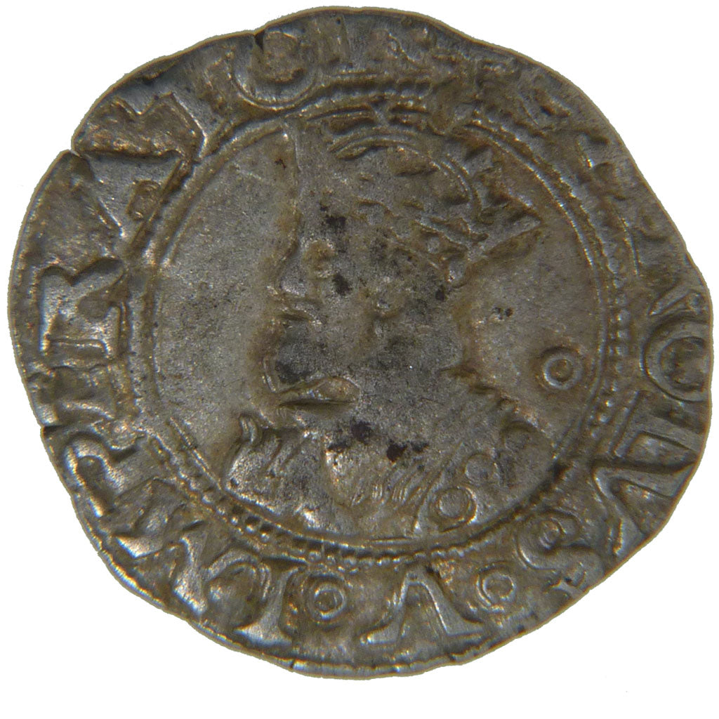 FRANCE, Demi Conclus d'Argent, 1551, VF(30-35), Silver, Boudeau #1295, 0.70