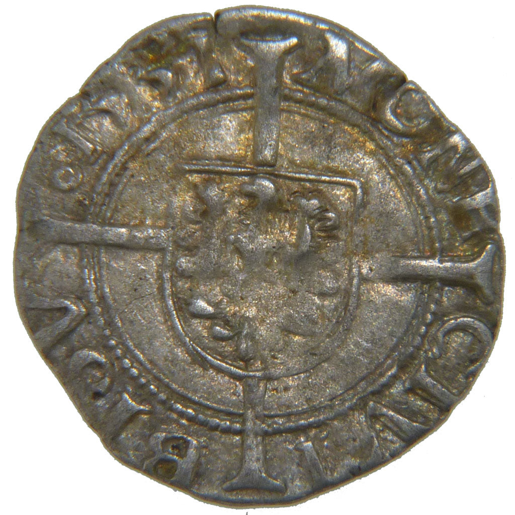 FRANCE, Demi Conclus d'Argent, 1551, VF(30-35), Silver, Boudeau #1295, 0.70