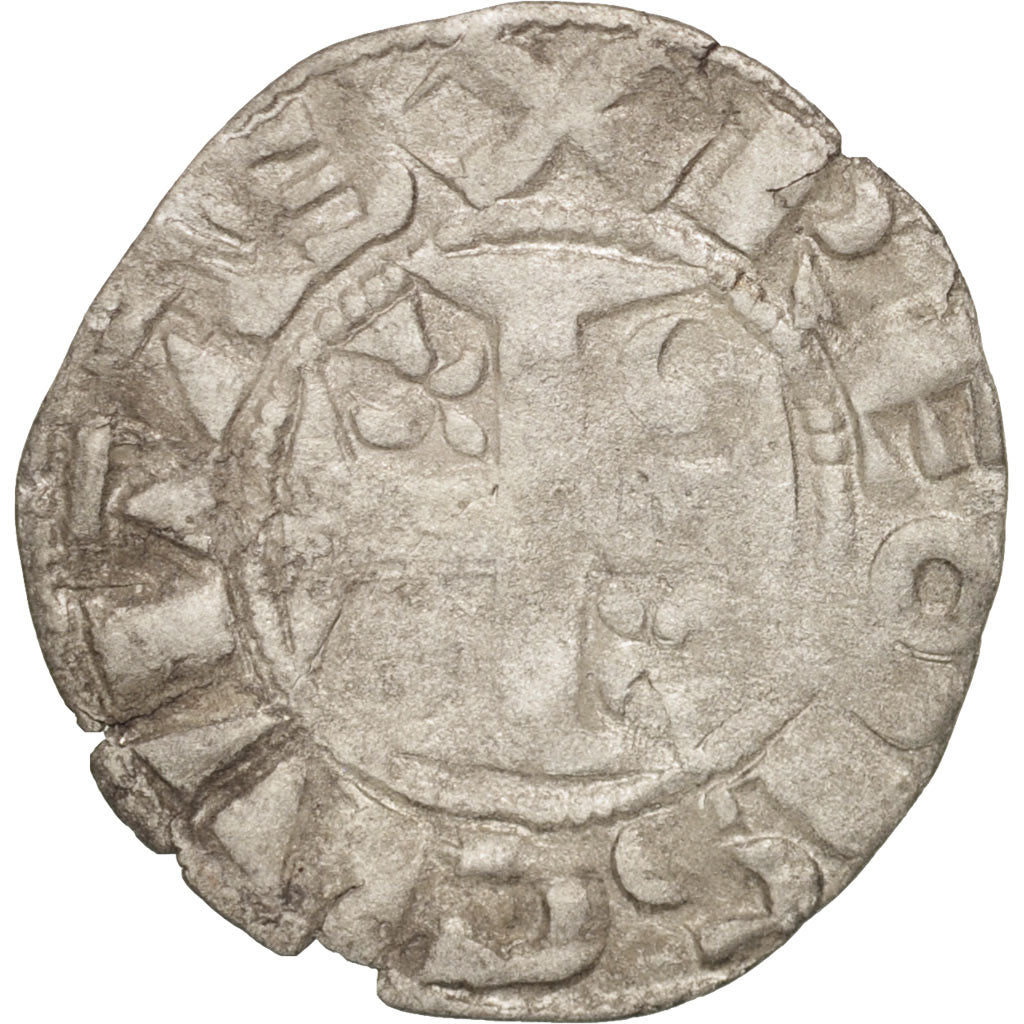 Coin, France, Denarius, Reims, VF(20-25), Silver, Boudeau:1790