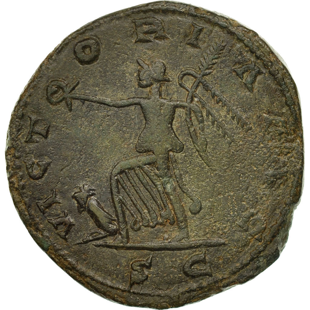 Moneta, Postumus, Double Sestertius, Trier, BB, Bronzo, RIC:169