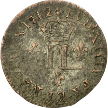 Coin, France, Louis XIV, XV Deniers (pièce de), 15 Deniers, 1712, Metz