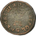 Moneta, Francja, Henri III, Liard, 1578, Poitiers, VF(20-25), Bilon