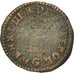 Coin, France, Henri III, Liard, 1578, Poitiers, VF(20-25), Billon, Sombart:4308
