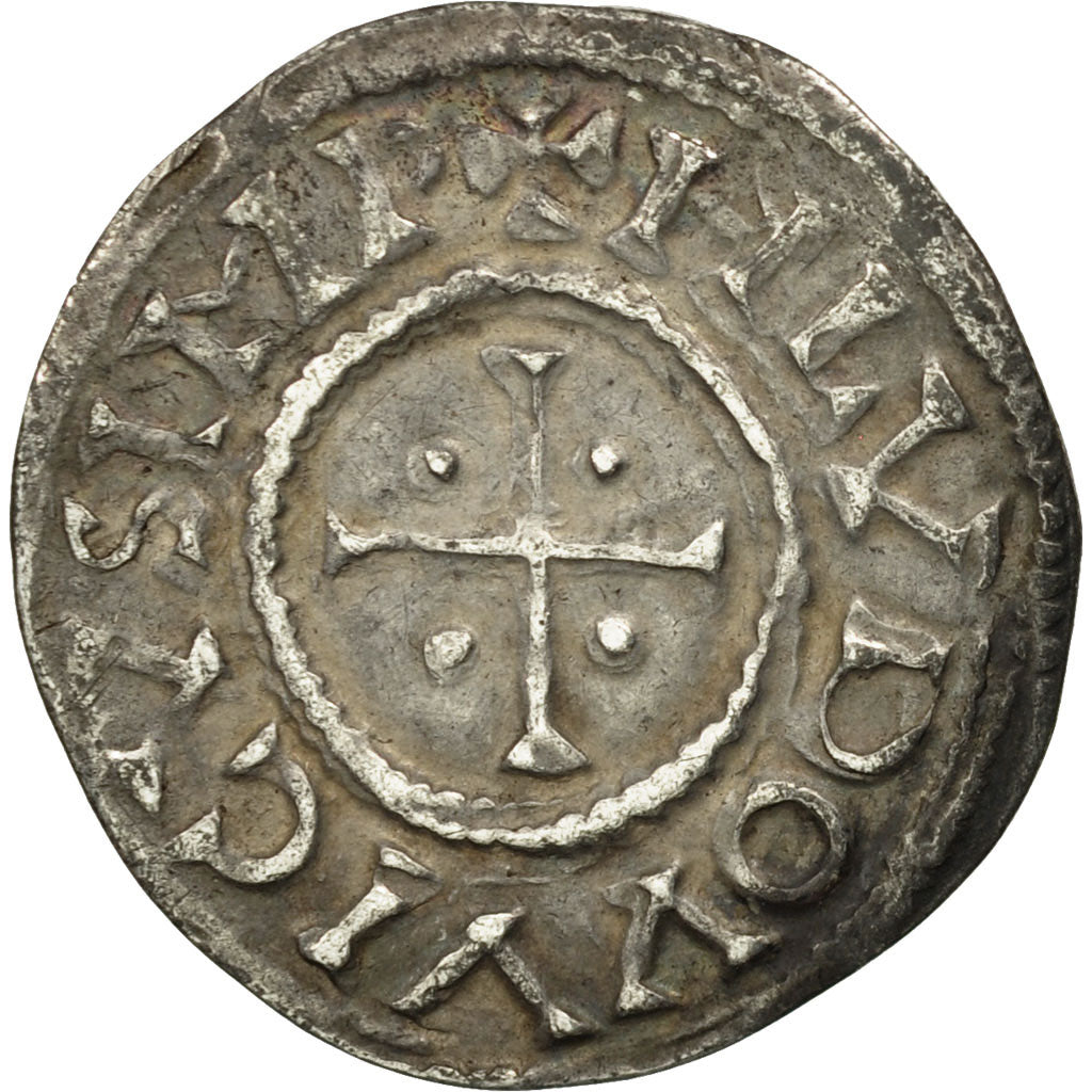 Moneta, Francia, Denarius, BB, Argento, Prou:1002