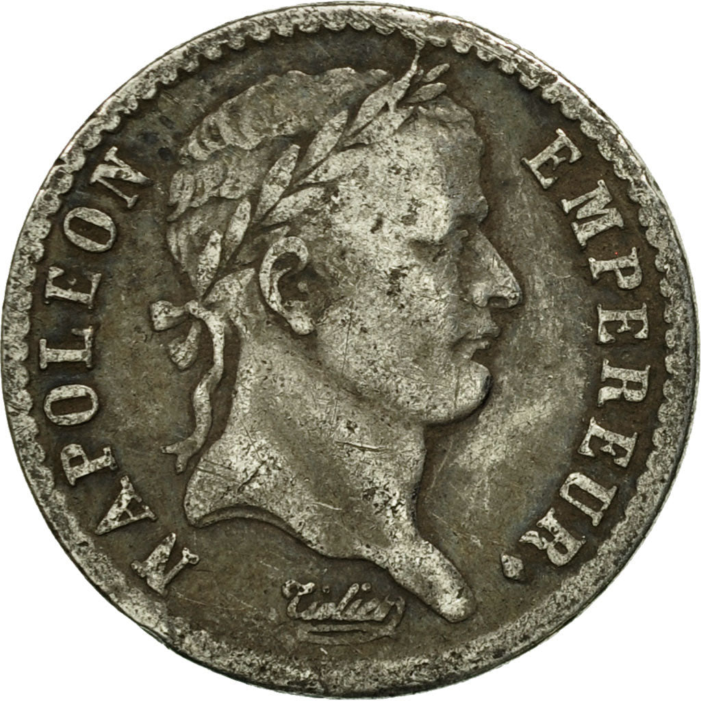Moneta, Francia, Napoléon I, 1/2 Franc, 1813, Marseille, MB, Argento