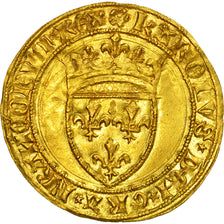 Frankreich, Charles VII, Ecu d'or, Troyes, UNZ, Gold, Duplessy:453var