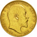 Moneda, Australia, Edward VII, Sovereign, 1903, Perth, MBC, Oro, KM:15