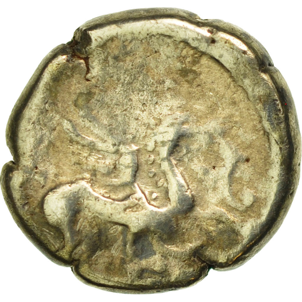 Coin, Carnutes, 1/4 Stater, VF(30-35), Gold, Delestrée:manque.