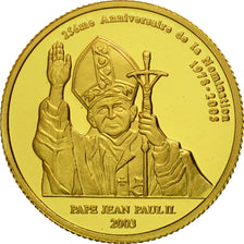 CONGO, DEMOCRATIC REPUBLIC, 20 Francs, 2003, STGL, Gold, KM:136