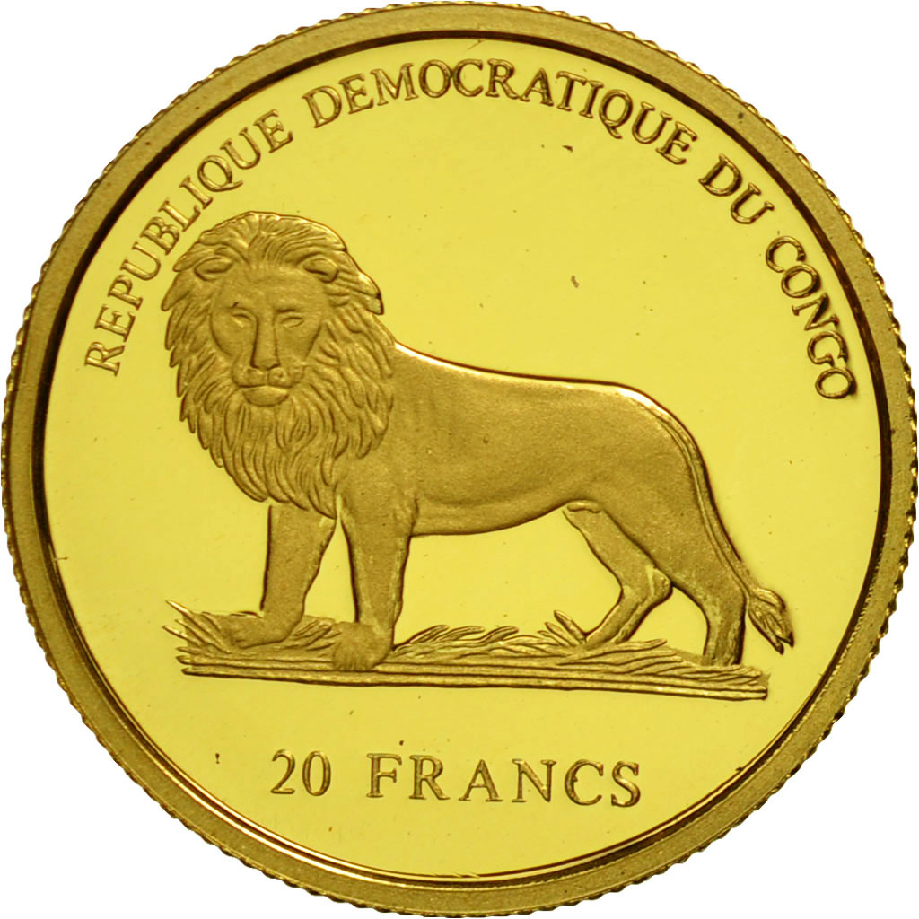 Moneta, CONGO, REPUBBLICA DEMOCRATICA DEL, 20 Francs, 2006, FDC, Oro