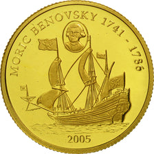 Moneta, Liberia, 25 Dollars, 2005, FDC, Oro