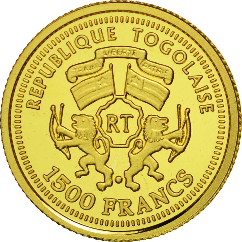 Münze, Togo, 1500 Francs, 2006, STGL, Gold