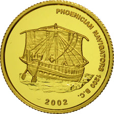 Ghana, 500 Sika, 2002, Phoenician navigators, FDC, Oro