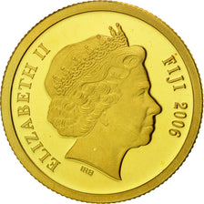 Fiji, Elizabeth II, 5 Dollars, 2006, Atlantis, STGL, Gold, KM:270